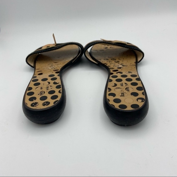 Kate Spade Toby Polka Dot Canvas Leather Flat 7.5B - Picture 9 of 12